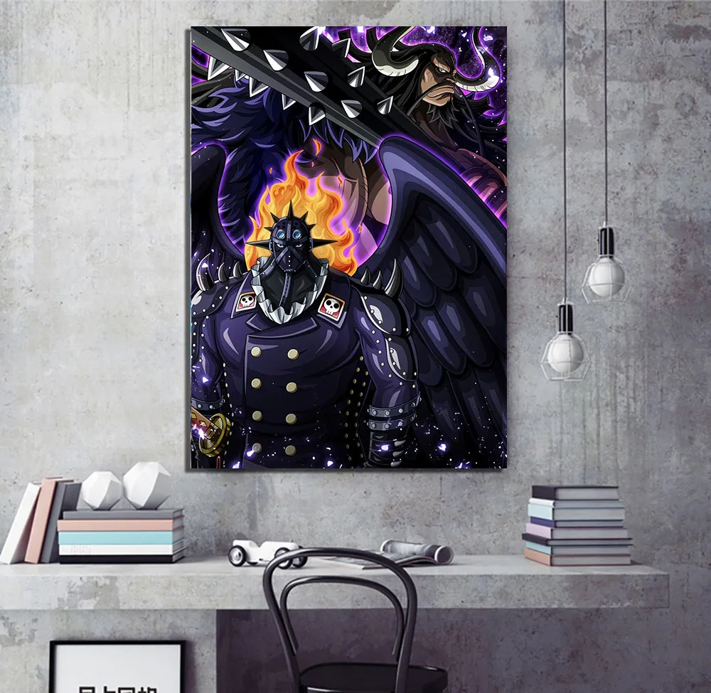 Waliicorners Wall Art Canvas Anime Poster One Piece Kaido And King Shanks And Ben Beckman Big Mom Katakuri 9 H56d2e376b6e64eea99b8567f0c8aefd5f