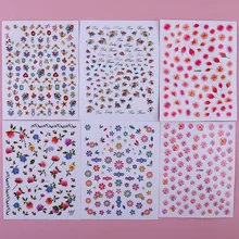 Наклейка для ногтей Наклейка для ногтей с персонажем мультфильма простой стиль цветок Маникюр Цветочные наклейки маникюрные украшения Япония дети клей Pape