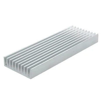 

100 mm × 35 mm X 10 mm heat sink aluminum IC MOSFET SCR component silver