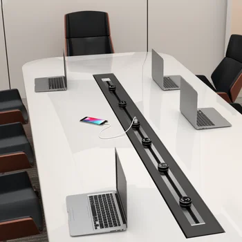 

KAMANNI Wall Track Socket USB Power UK/FR/EU/USB Module Wall Plug Socket for Living Room/kitchen/office Desktop Socket Grey