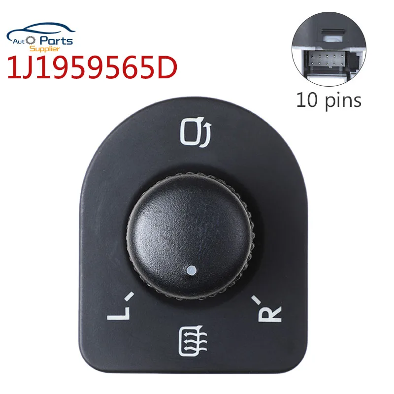 New 1j1959565d Left Side Master Adjust Knob Side Mirror Switch For