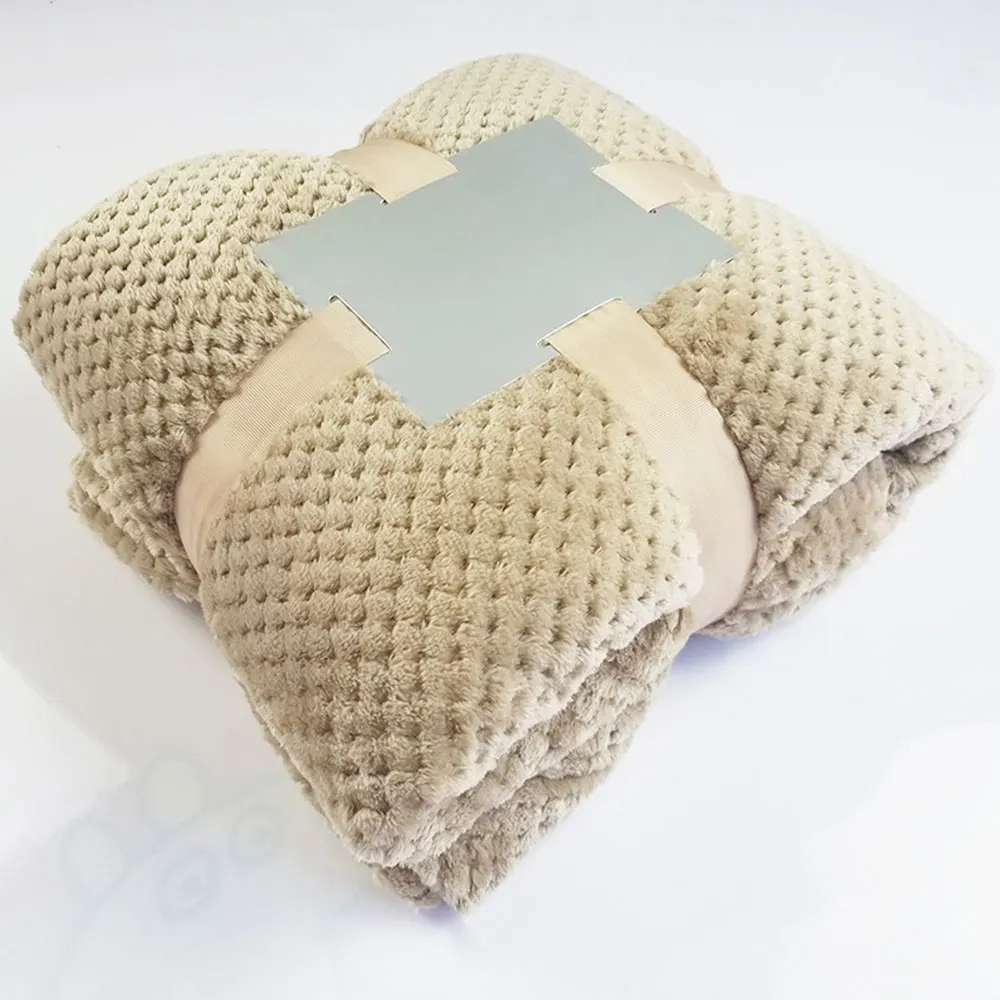 light beige 3D пушистые супер мягкое Детское покрывало розовый синий уютное детское одеяло Весенняя одежа для малышей, комплекты постельные принадлежности одеяло из флиса кораллового цвета с мехом детская Одеяло - Цвет: light beige
