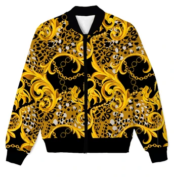 

REAL American US SIZE Custom Gold Luxury 3D Sublimation print Zipper Up Jacket plus size 4XL 5XL 6XL