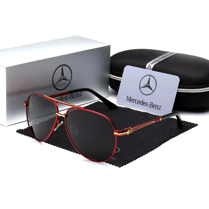 Мужские солнцезащитные очки, брендовые, дизайнерские, Роскошные, поляризационные, зеркальные, солнцезащитные очки для вождения, мужские, для рыбалки, женские очки, UV400 для женщин - Цвет линз: Red Ordinary Box
