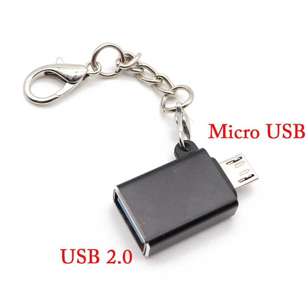TingDong брелок кабель usb type C адаптер OTG Micro USB для type C конвертер адаптер для iPhone type C/Micro usb адаптер - Цвет: C