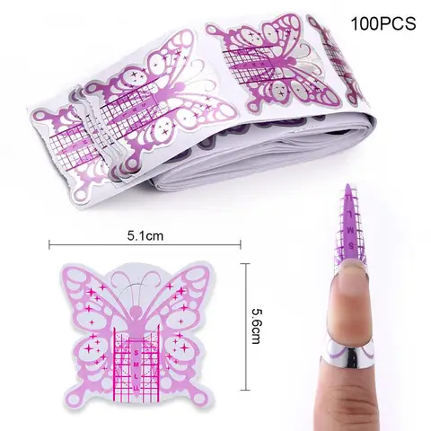 Professional Nail Forms Nail  Extension Forms Women Salon  French Acrylic Nail Sticker Art  Tools