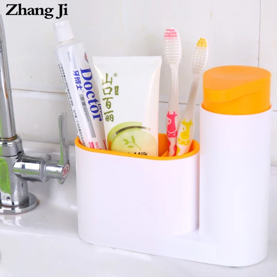 

Zhangji Kitchen Liquid Soap Dispenser with Sponge Holder Bathroom Multifunction ABS Hand Pump Soap Dispenser
