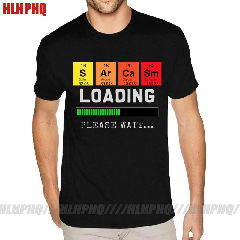 Sarcasm Loading Funny Computer Tech Gee T-Shirts Boys Vintage Print Tee Shirt Men Short Sleeve Sale Brand Apparel | Мужская одежда