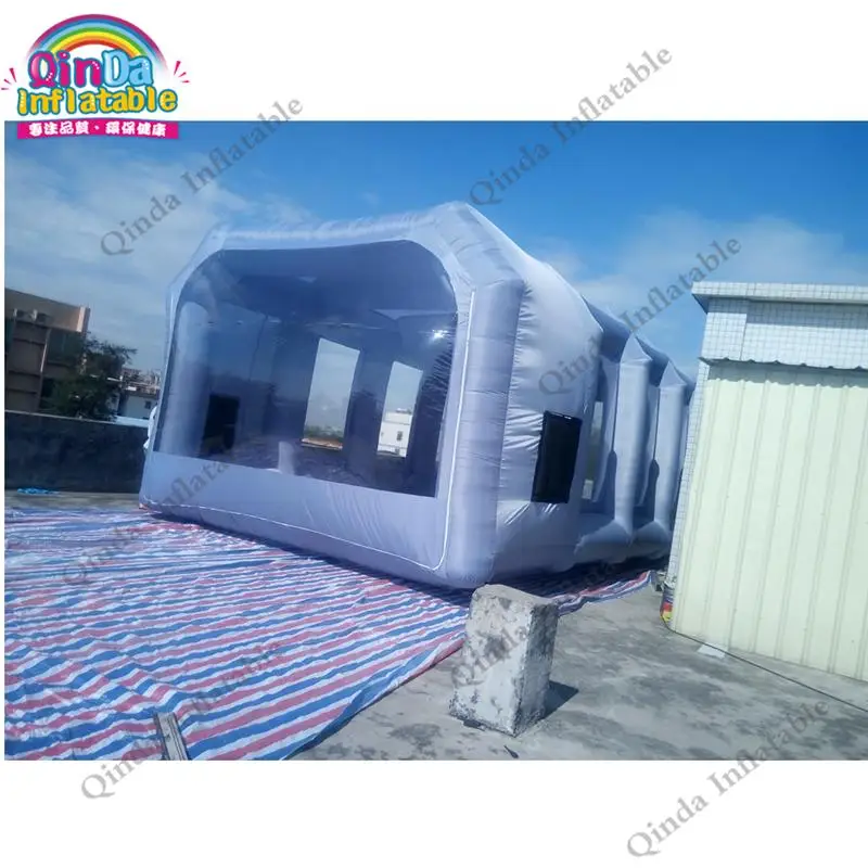 Shipping 10*5*3.5M Free Portable Cabins Inflatable Spray Booth Used Car Paint Booth For Sale cabins biblioteca universalis