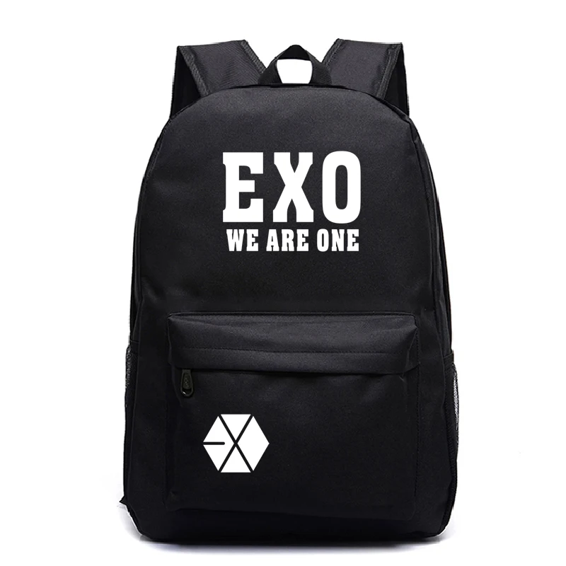 

2019 New EXO Back to School Gift Bags Students School Rucksack Teen Casual Shoulder School Backpack Laptop Backpack Mochila