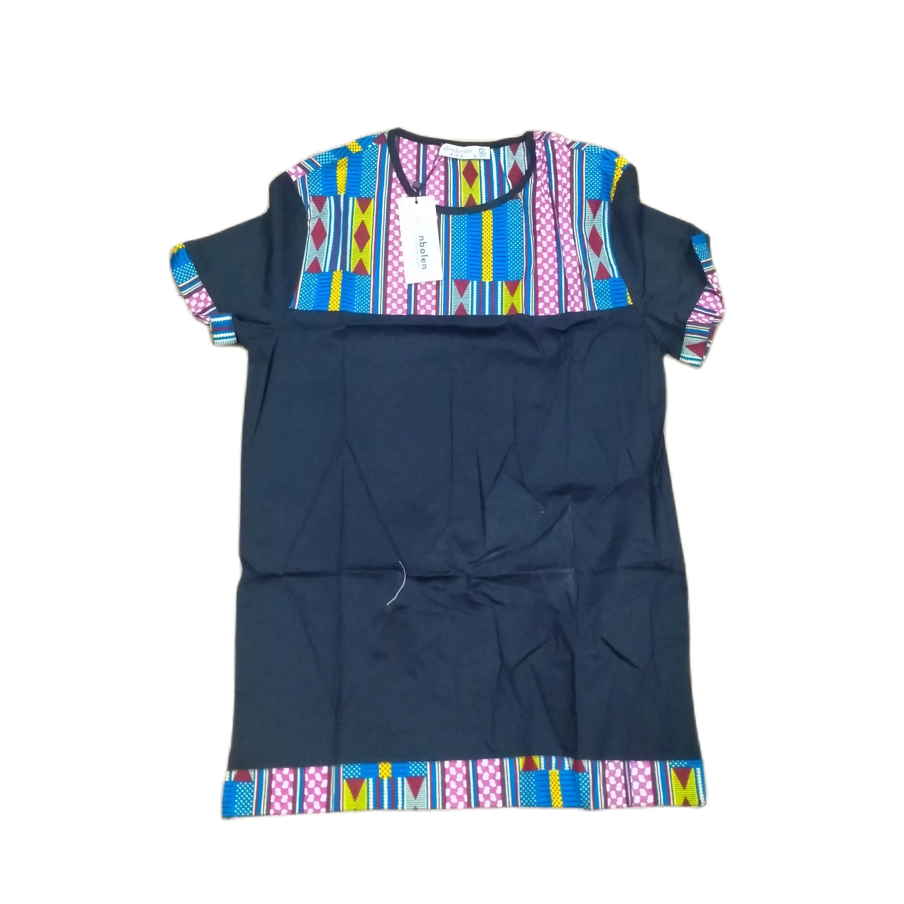 New African Women's Dress National Characteristics Batik Printed Polyester Half Skirt Short Dress Dress