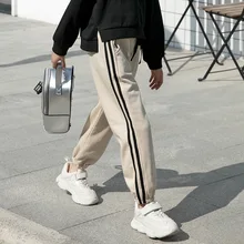 Новинка года; сезон осень; детская одежда для девочек среднего и большого размера в Корейском стиле; повседневные спортивные брюки для мальчиков; спортивные брюки; D211-1