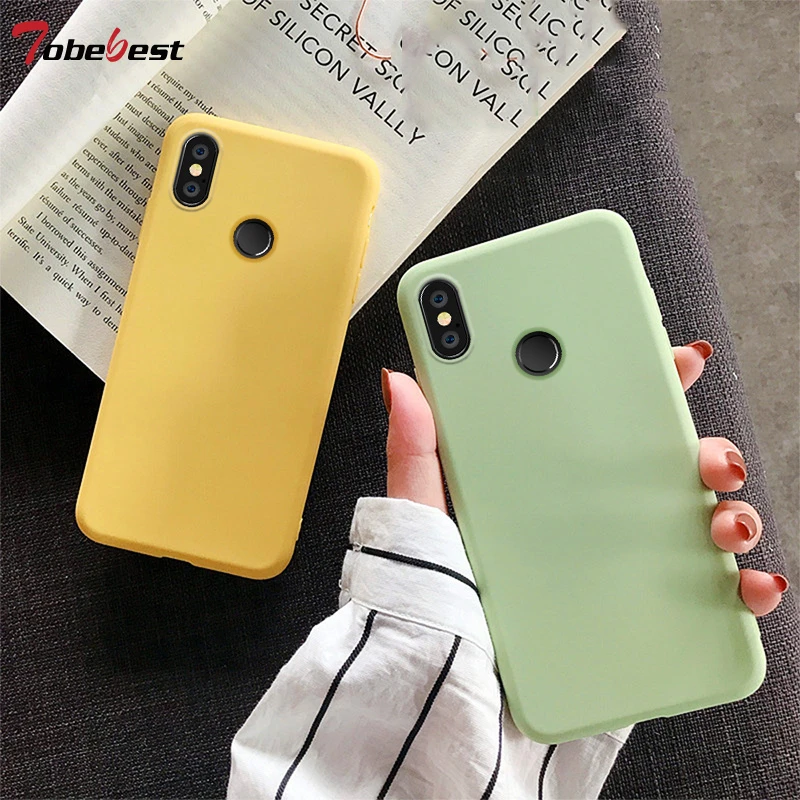 Soft Silicone Case For Xiaomi Mi 9 8 SE MI 8 Lite CC9E A1 A2 A3 Lite 5X 6X MIX 2 2S MAX 3 F1  Candy Solid Color Matte TPU Cover iphone se silicone case