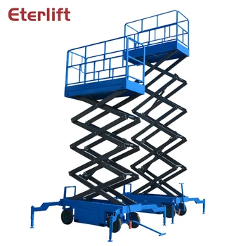 

Battery powered mobile electric scissor lift