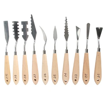 

Professional Palette Knives For Artist Oil Painting Fine Painting Tools Mixed Stainless Steel Scraper Art Supplies