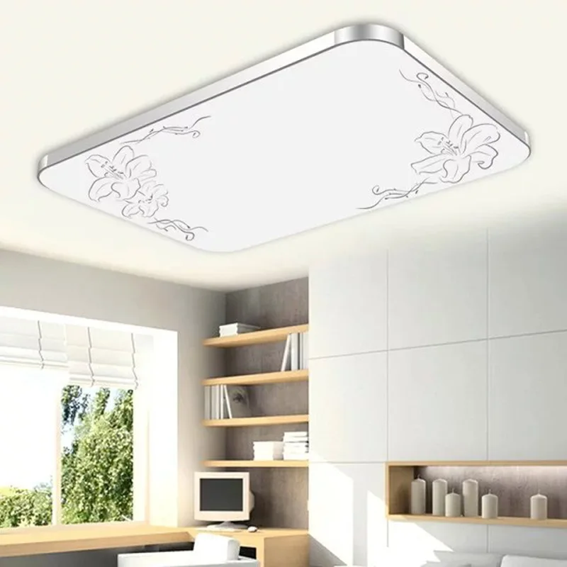

LED Apple Ceiling Light Rectangular Modern Minimalist lv cai deng Flowers Living Room Bedroom Lamp