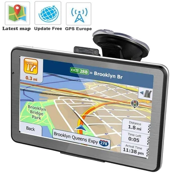 

GPS navigator car navigation 5 inch LCD screen FM satellite voice truck navigation Euro lincoln navigutorpe latest map