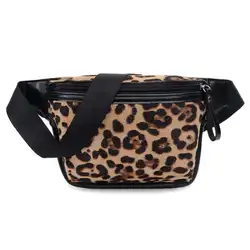 Модная леопардовая Наплечная поясная сумка для женщин 2020 из искусственной кожи поясная сумка из замши и бархата дорожные нагрудные сумки