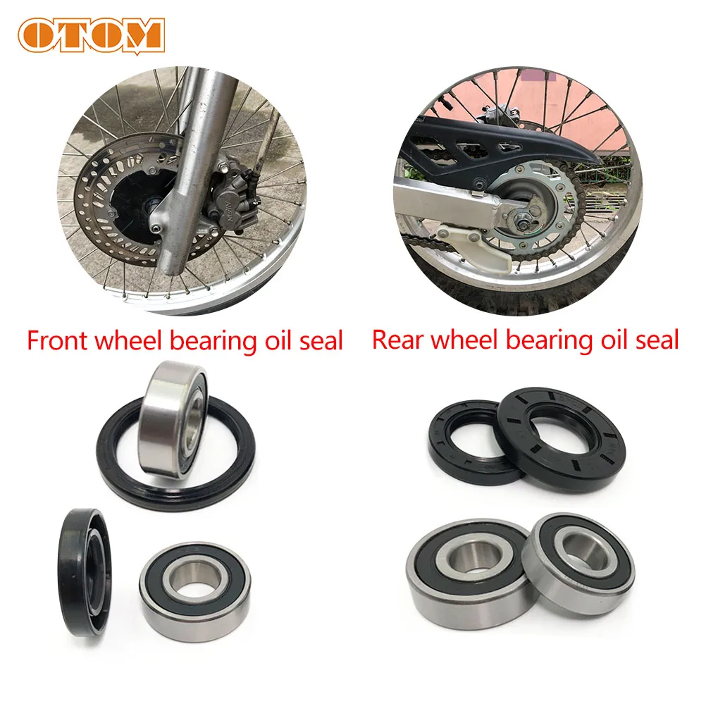 Otom Motorcycle 6202 Front 6203/6303 Rear Wheel Bearings Hub Oil Seals