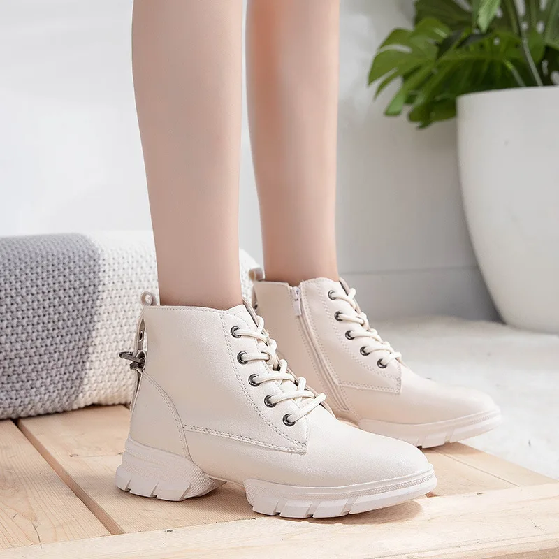

2019 New Style Martin Boots Women's Autumn And Winter New Style Boots Women's British-Style Students Campus Cool Short Leather B
