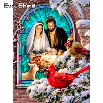 

Evershine Diamond Painting Religions Icon Cross Stitch Kit Full Square Diamond Embroidery Portrait Full Set Rhinestone Pictures