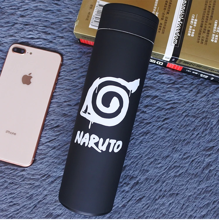A Oussirro NARUTO NINJAR тема японские Мультяшные, из нержавеющей стали термос чашка оригинальность портативный бутылка для воды - Цвет: A