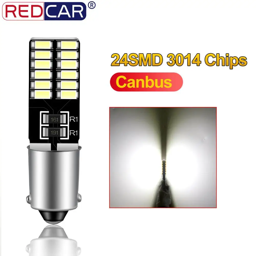 1 шт. BA9S T4W Canbus светодиодная лампочка Auto T11 T2W T3W H5W Bulb интерьерное освещение 24SMD 3014