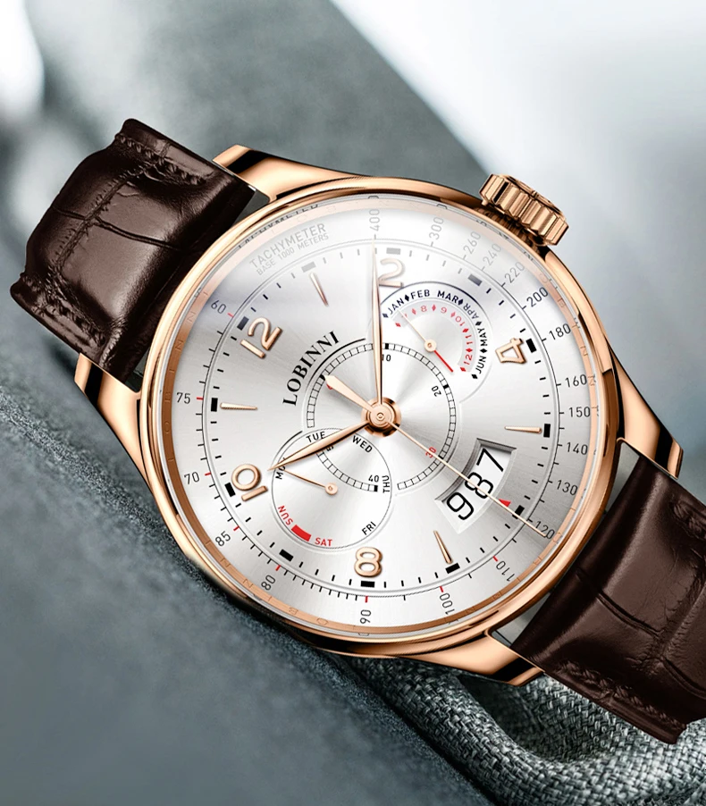 Switzerland LOBINNI, мужские часы, люксовый бренд, часы для мужчин, сапфир, relogio, Япония, 9122, Miyota, автоматический механический механизм, для мужчин, t, L16013