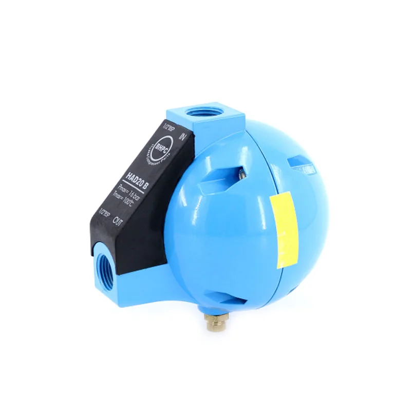 

HAD20B Round Ball Float Type Air Compressor Water Drain Valve 1/2 "BSP 400L/H 16 Bar Compressed Air Condensed Fluid Auto-drainer