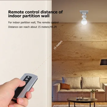 

Practical Remote Control E27 Screw Light Lamp Bulb Holder Cap Socket Switch Lamp Holder Remote Control Accessories