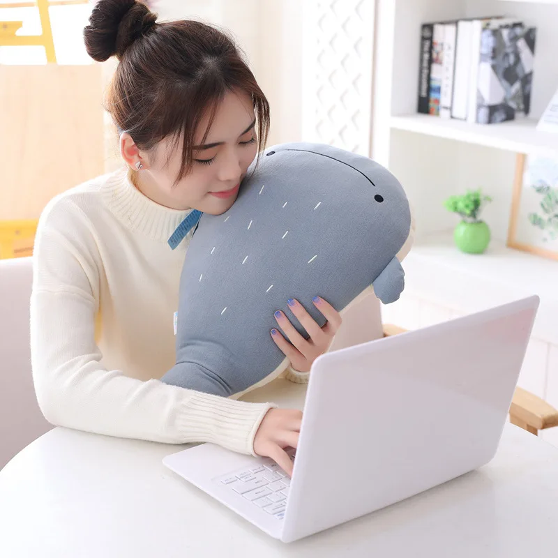 

INS Cute Online Celebrity Ultra-Soft Doll Bed Lazy Pillow Women's Sleep with You Whale Plush Toys Birthday Gift