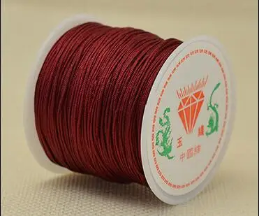 1Roll 0.8 1 1.5 mm Nylon Cord Thread Chinese Knot Macrame Cord Bracelet Braided String DIY Tassels Beading String Thread Jewelry 