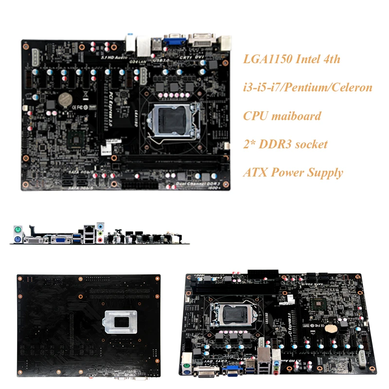 Bitcoin Mining Motherboard H81 With 8 Pcie Slot Industrial Computer Accessories Aliexpress