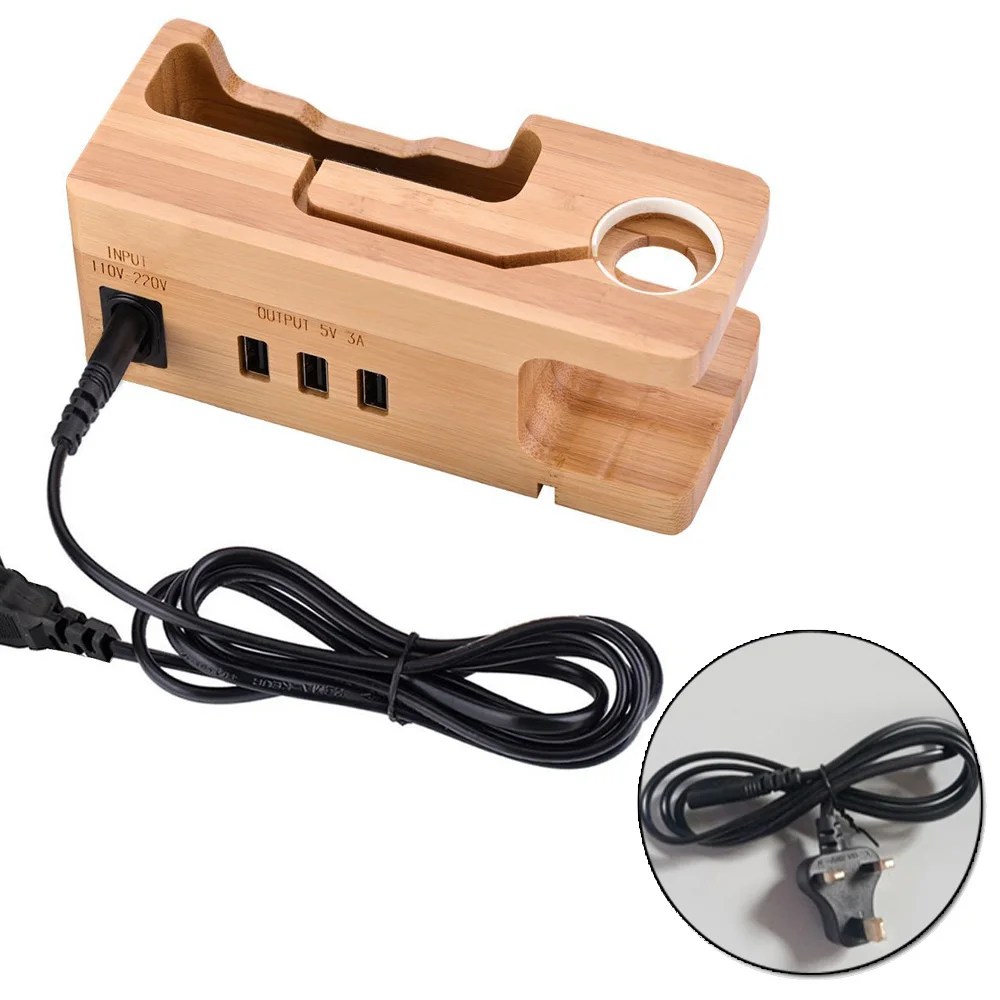 Горячая зарядка подставка держатель зарядная док-станция 3 USB порта для Apple Watch зарядное устройство абсолютно новое и высокое качество