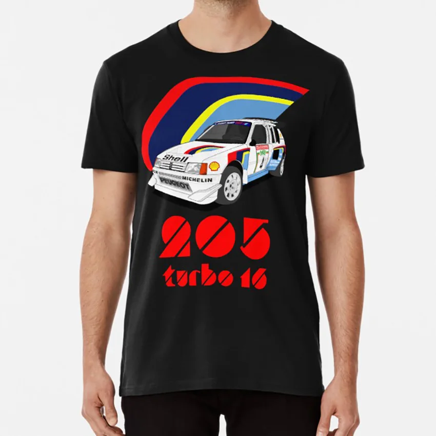 Maglietta T16 E2 205 T16 16 Wrc Rally Vatanen Salonen Kankkunen