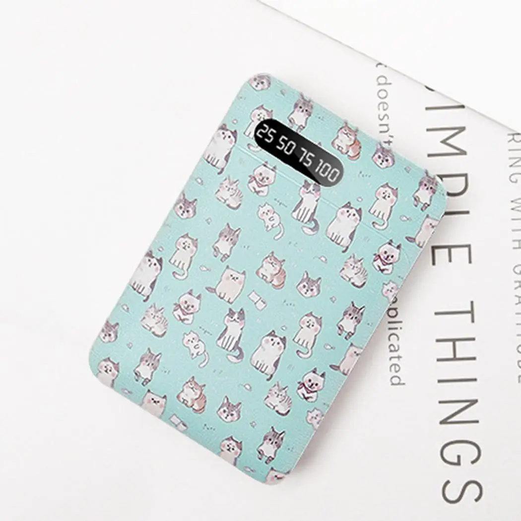 

4000mAh/10000mAh Portable Power Bank LCD Display Dual USB Mobile Power Bank Cute External Battery Cartoon Poverbank For Xiaomi