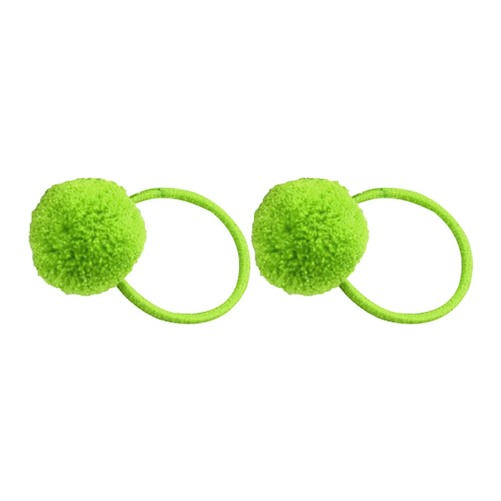 Hair Bands with Fuzzy Hair Ball,  Elastic and Durable,Simple but Stylish, Match Most Outfits, for All Age, All Occasions