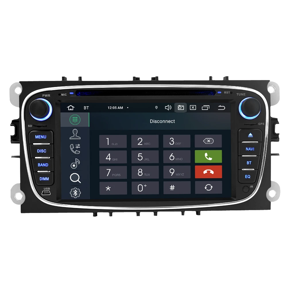 Android 9,0 Автомобильный DVD стерео плеер gps Мультимедиа для Ford Focus авто радио RDS gps ГЛОНАСС навигация
