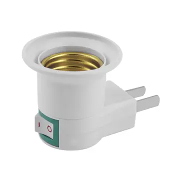 

E27 Professional Super Lamp Light Wall Socket E27 Socket Lamp Base US/EU Plug Lamp Socket With Power on/off Switch