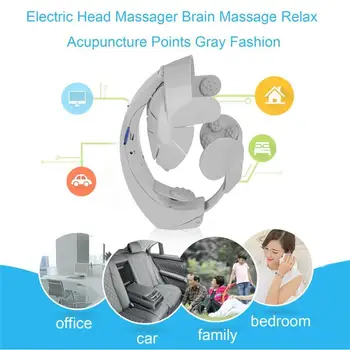 

Electric Head Massager Brain Massage Relax Easy Acupuncture Points Improve Sleep Relieve Fatigue Headache Health Care Supply