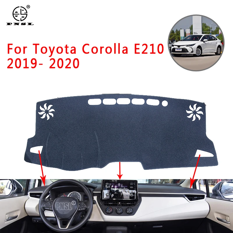 PNSL крышка приборной панели автомобиля коврик для ковёр Toyota Corolla E210 2019 2020 Защита от