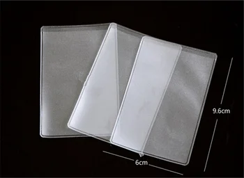 

100pcs Waterproof Transparent PVC Card Cover Plastic Card Holder Case To Protect Credit Cards Bank Id Card Sleeve
