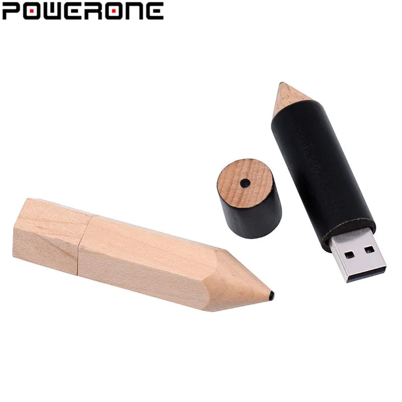 USB флеш накопитель POWERONE деревянный 4/8/16/32/64 ГБ 2 0|USB флэш-накопители| |
