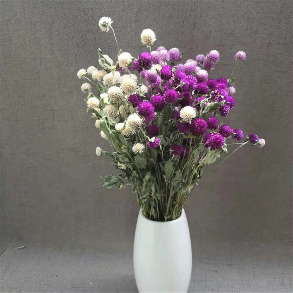 15pcs Mixed color christmas decor gomphrena bouquets dried natural flower bunch