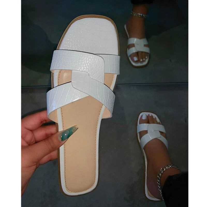 womens nude flat sandals