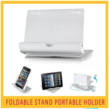 

Tablet Stand for phone iPad XIAOMI 7 Stand 360 Degrees Rotating Tablet Holder 4-12"Foldable Aluminum Multi-angle Portable Phone