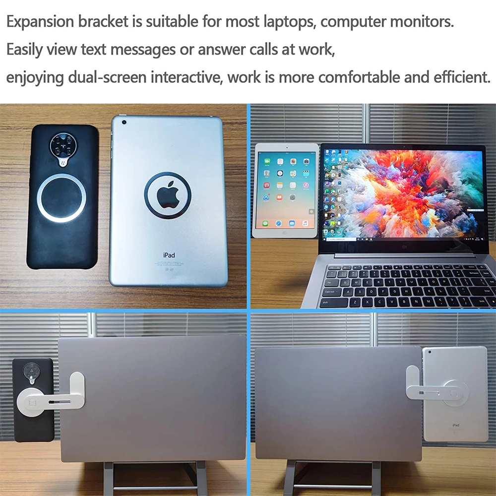 2 In 1 Laptop Expand Stand Notebook For iPhone 13 Xiaomi Support For Macbook Air Pro Desktop Holder Computer Notebook Accessorie smartphone stand