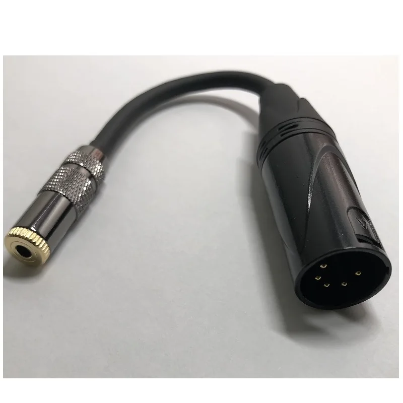 HIFI Male 5 Pin XLR Balance to 3 5mm Female Audio Cable DAC Stage XLR Headphone Adapter Cable