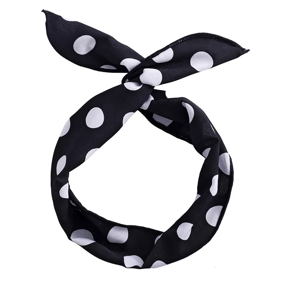 Fashion Turban Banana Print Headband Women Bunny Ear Hair Band Summer Metal Wire Scarf Cross Bowknot Hair Accessories For Girls head scarf bandana Hair Accessories