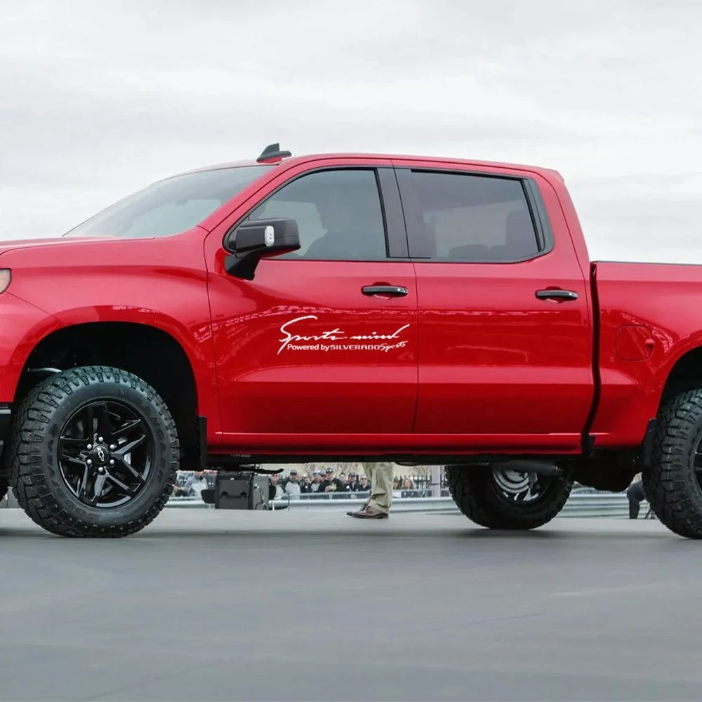 

For 2X Multiple Color Sports Mind Power for Silverado Emblems Vinyl Decal Sticker